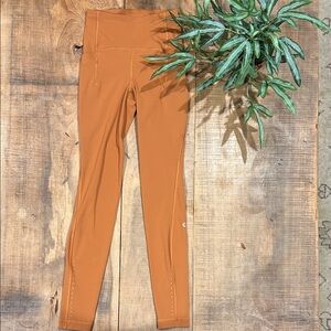 lululemon athletica Rust Orange High-Rise Leggings